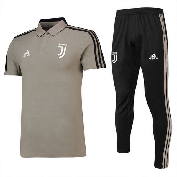 Polo Juventus Conjunto Completo 2018-19 Marron Negro